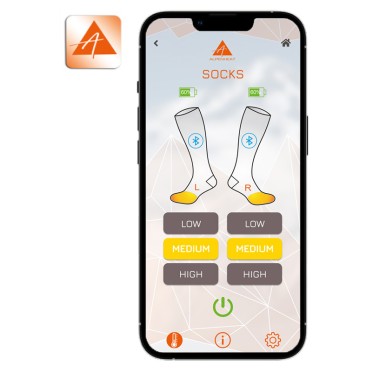 Чорапи с отопление FIRE-SOCKS WOOL APP ALPENHEAT - изглед 5