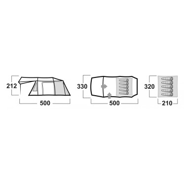 Tent for camping Caravan 12 Dural HUSKY - view 8