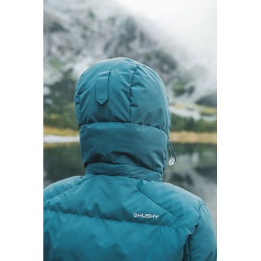 Lady winter waterproof hardshell jacket NOREL L dark mint HUSKY - view 6