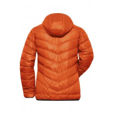 Ladies feather jacket JN 1059 dark orange/carbon JAMES AND NICHOLSON - view 4