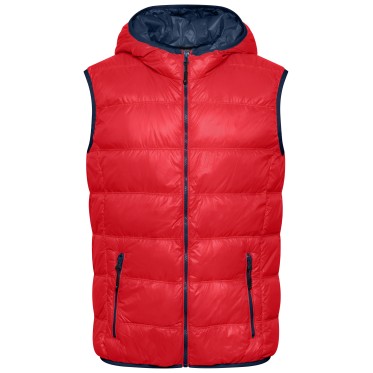 Men`s feather vest JN 1062 red/navy JAMES AND NICHOLSON - view 2