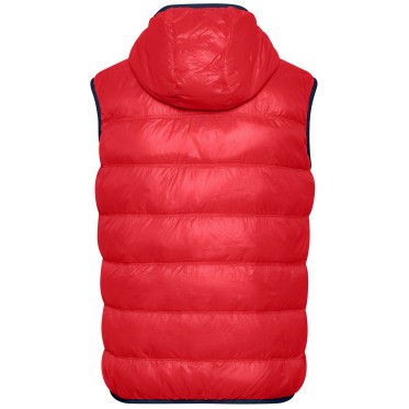 Men`s feather vest JN 1062 red/navy JAMES AND NICHOLSON - view 7