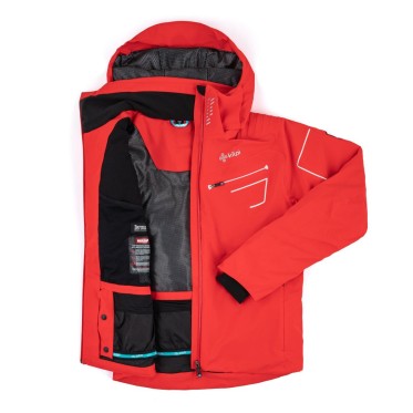 Man`s Ski Jacket Hyder-M RED KILPI - view 9