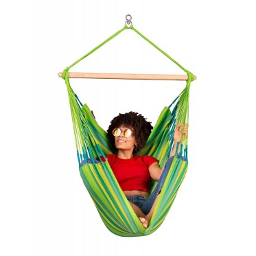 Single Hammock Chair Domingo Lime LA SIESTA - view 9