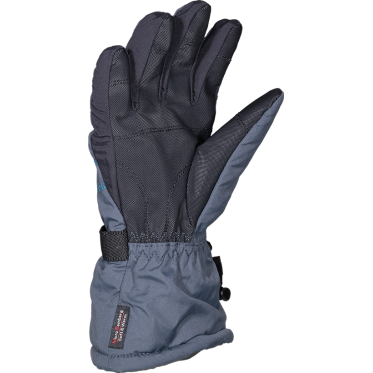 Kid's Ski Gloves Zwar Kid Anthracite/blue LHOTSE - view 3