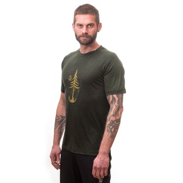 Мъжка мерино тениска MERINO AIR PT tee ss GRN SENSOR - изглед 3