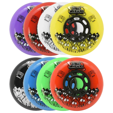 Wheels STREET INVADERS RED 80mm 84A - 4 pieces FR-SKATES - view 2