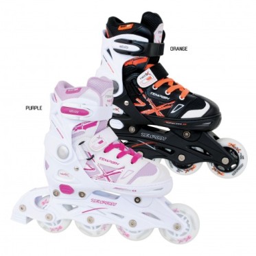 KIDS ADJUSTABLE INLINE SKATES NEO-X  TEMPISH - view 2