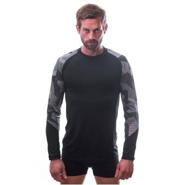 Man's T-shirt IMPRESS BLK/CAMO S SENSOR - view 5