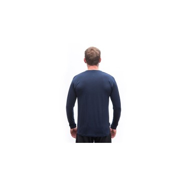 SENSOR MERINO ACTIVE OUTSIDE MEN TEE LS deep blue SENSOR - view 5